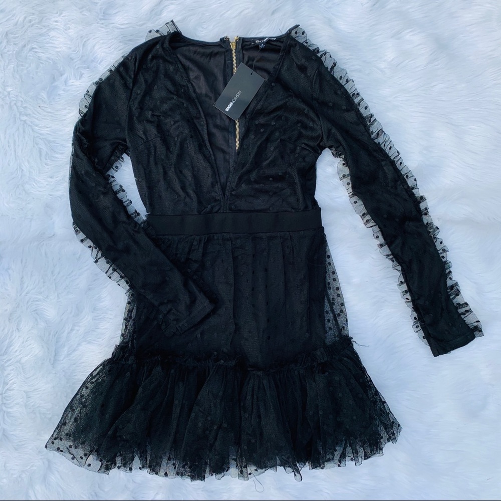 Fashion Nova Issa Look Mesh Dress